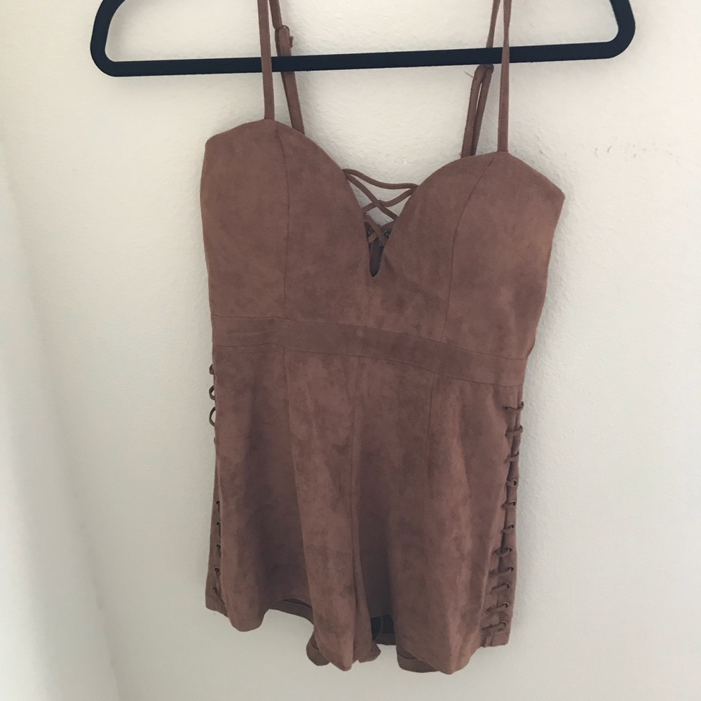 LF suede romper